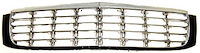 GRILLE CHR/GLOSS BLK DEVILLE/DELEGANCE 97-99