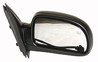 RH DOOR MIRROR PWR HTD TEXT BLK FLDG W/O DIMMER W/O SIGNAL TRAILBLAZER/ENVO Y/BRAVADA/RAINIER 02-09