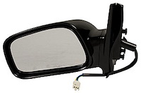LH DOOR MIRROR PWR NON-HTD GLOSS BLK NON-FLDG COROLLA CE 03-08