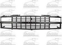 SHE900-99-4 Grille for Select 1988-1993 Chevrolet Trucks, Blazer, Suburban w/Dual Composite Headlamps [Black]