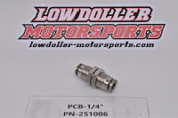 251006 Bulkhead Push Lock Fitting, 1/4 in.