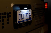 8210 License Plate Relocation Kit w/Light, 07-16 Jeep Wrangler JK