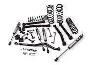 JSPEC121KFP J-Konnect 2.5" Lift Kit, Jeep Wrangler JL 4-Door w/Fox 2.0 Performance Series Shocks, STD Rate Coils