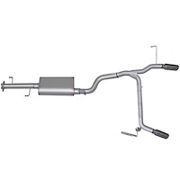 Split Rear Cat-Back Exhaust 07-14 Toyota FJ Cruiser