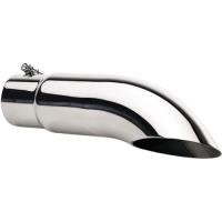 Stainless Steel Turndown Angle Cut Exhaust Tip Inlet: 4"