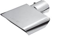 Stainless Steel Slash Cut Exhaust Tip Inlet: 2-1/2"