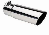 Stainless Steel Slash Cut Exhaust Tip Inlet: 3"
