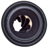 500659-B Black Ceramic Rolled Edge Angle MufflerQuiet Tip; Clamp On