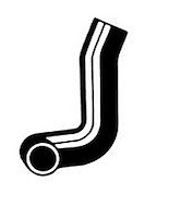 Molded Radiator Hose Centerline Length - 16.8"