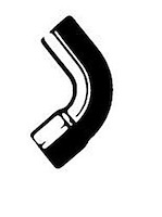 Molded Radiator Hose Centerline Length - 5.2"
