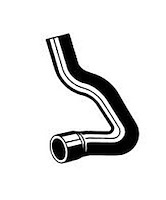 Molded Radiator Hose Centerline Length - 20.3"