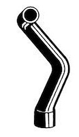 Molded Radiator Hose Centerline Length - 19.4"