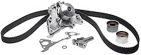 Timing Belt Component Kit with Water Pump for 2003-2006 Kia Sorento [Hydraulic Tensioner and 2 Idlers]
