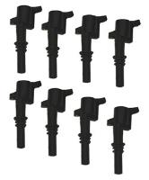 21-2001 Direct Ignition Coil Set, Black, Ford 4.6L/5.4L 2V, Set Of 8, 20KV