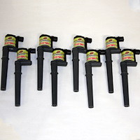21-4001-SF Direct Ignition Coil Set, Black, Ford 4.6L/5.4L 3V, Set Of 8, 25KV