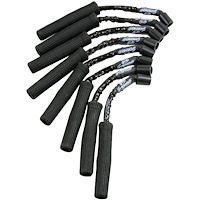 28-1545HTBB Coil-Near-Plug Ignition Wire Connector Kit, GM LS/LT, w/Black High Temp Silicone Jacketing / Black Fire Sleeve, 0