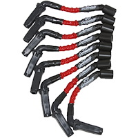 28-1811HTR Coil-Near-Plug Connector Kit, GM 6.0L/6.2L LS2/LS3/LSA/LS7/LS9, w/Red Temp Silicone Jacketing, 0 Ohm Resistance, 8