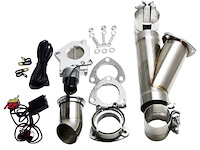 302535 Electronic Exhaust Cutout Kit, 3.5 in. (89 mm), Stainless Steel, Slip Fit w/Band Clamp