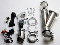 303540 Electronic Exhaust Cutout Kit, 4.0 in. (102 mm), Aluminized Mild Steel, w/Slip Fit And Band Clamps