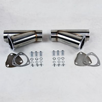 306525D Manual Exhaust Cutout Kit, 2.5 in. (63 mm), Stainless Steel, Set Of 2
