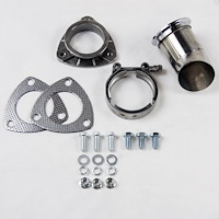 307525-1 Turn Down, 2.5 in. 63 mm., w/V Band And Gaskets, Includes Stainless Steel Companion Clamp