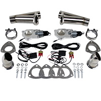 307525K Electronic Stainless Steel Exhaust Cutout System for 2 1/2 in. Dual Exhaust (Weld-In)