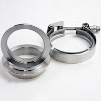 308520-1 Mating Male To Female Interlocking Flanges, 2.0 in. 51 mm., w/V-Band Clamp