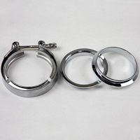 308530-1 Mating Male To Female Interlocking Flanges, 3.0 in. 76 mm., w/V-Band Clamp