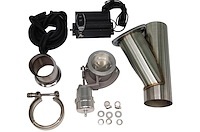 309630 Electronic Exhaust Cutout Kit, 3.0 in, Vacuum Controlled, Stainless Steel, Slip Fit w/ Band Clamp