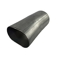313531 Exhaust Pipe Adapter, 3 in. Round to 3 in. Oval, Weld In