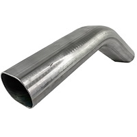313538 Exhaust Tubing, 3.0 in. Oval Tubing, Vertical Radius, 45 Degree Bend, 4.50 in. Bend Radius, 2.2 in. x 3.45 in. O.D.
