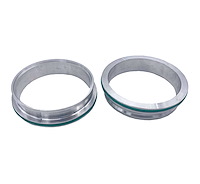 318535FT HD Clamp, Dual Seal Clamp, 3.5 in. Weld On Ferrule Set, Titanium
