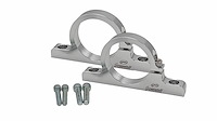 383538C Fuel Filter Mounting Brackets, Clear Anodize, Aluminum, 1.5 in. Diameter, Incl. 4 Bolts 6mm x 1.0 x 30mm