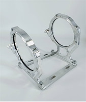 451010 Aluminum Nitrous Bottle Bracket, Aluminum Nitrous, Fits Single 10/15 lb. & 12 lb. Composite Bottle