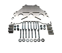 540107 Engine Stand Adapter Plate, Billet Aluminum, Fits Ford SBF/BBF/Mod Motor Blocks/BOSS/Cleveland/Windsor/385/Modified