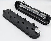 640362 Tall Cast Aluminum Centerbolt Valve Covers GM LS-Series V8 Engines