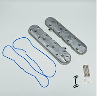640365 Cast Aluminum Centerbolt Valve Covers GM LS-Series V8 Engines