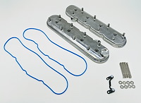 640366 Cast Aluminum Centerbolt Valve Covers GM LS-Series V8 Engines