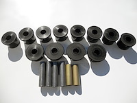 GM-CABSHKT Control Arm Bushing Rebuild Kit, Rear, Upper And Lowers, Polyurethane, Black