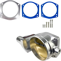 GMTBLS112 Drive-By-Wire Throttle Body 2005-2017 GM LS/LSA/LSX, 112 mm - Natural Finish
