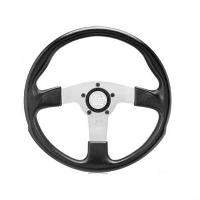 Formula GT Steering Wheel for 5-Bolt Installation Kits [Polyurethane/Leather Grip, Aluminum Spokes]