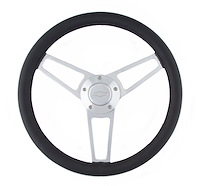 1901 Billet Series Leather Steering Wheel Kit for 1968-1994 Select Chevrolet Cars Trucks & SUVs [Polished]
