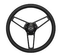 1906 Billet Series Leather Steering Wheel Kit for 1968-1994 Select Chevrolet Cars Trucks & SUVs [Black]