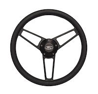 1907 Billet Series Leather Steering Wheel Kit for 1970-1991 Select Ford Cars Trucks & SUVs [Black]