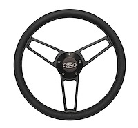 1908 Billet Series Leather Steering Wheel Kit for 1965-1977  Select Ford Trucks Vans & SUVs [Black]