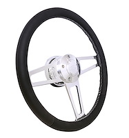 1912-1 Billet T-Series Steering Wheel Kit for 1969-1991 Select Ford Cars Trucks & SUVs [Polished]