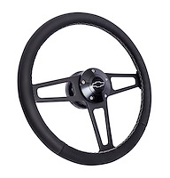 1916-2 Billet T-Series Steering Wheel Kit for 1970-1975 Select Chevrolet GM Trucks Vans & SUVs [Black]