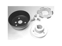 Steering Wheel Installation Kit [Marine Steering Wheel Installation Kit, Marine 3/4 in. Tapered Shaft with Keyway, Matte Black]