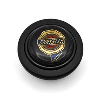 Mopar Licensed Horn Button [Chrysler Logo, Black Plastic, Black]