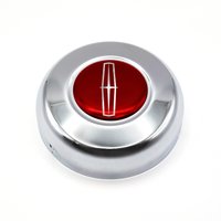 Ford Licensed Horn Button [Aluminum, Lincoln Logo, Chrome]